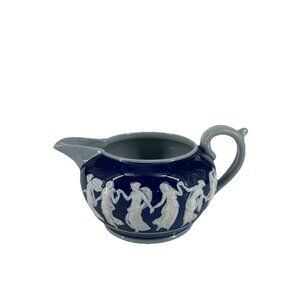 Copeland Spode Sprigware Blue Dancing Hours Creamer Rare